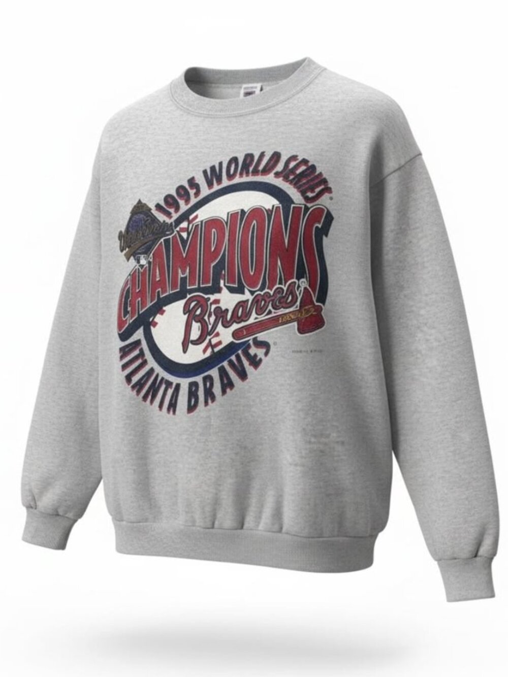 Vintage 90s 1995 Atlanta Braves World Series Champions Crew Sweatshirt Men's M